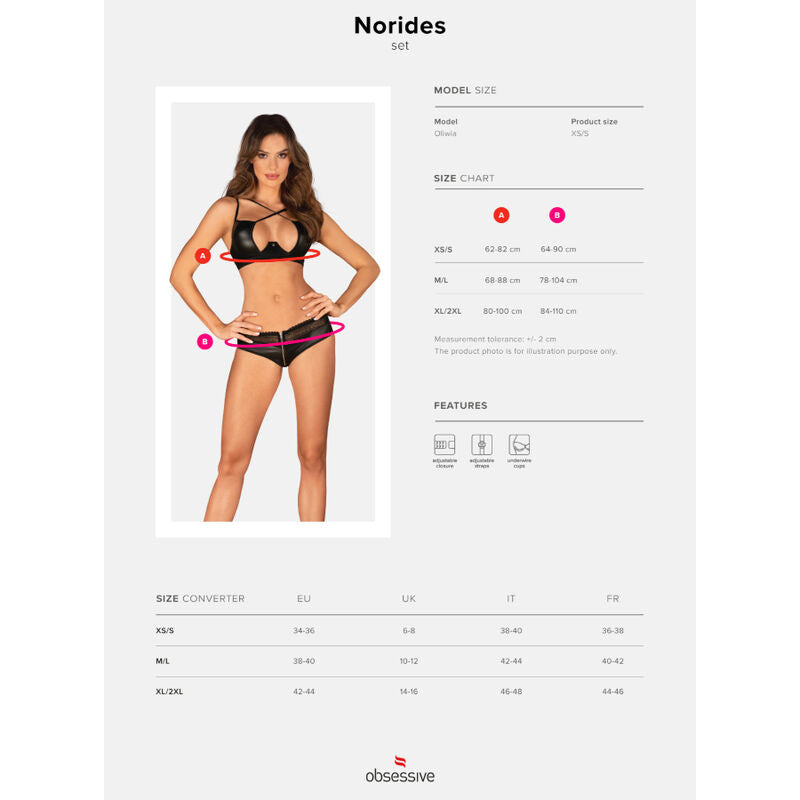 OBSESSIVE - NORIDES SET TWO PIECE XS/S