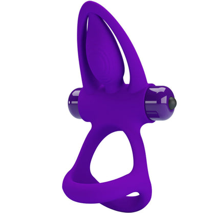 PRETTY LOVE - VIBRATOR RING 10 VIBRATIONS PURPLE SILICONE