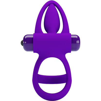 PRETTY LOVE - VIBRATOR RING 10 VIBRATIONS PURPLE SILICONE