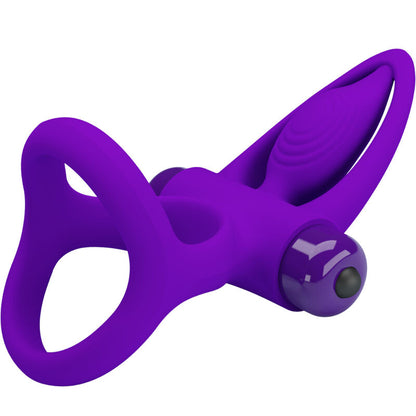 PRETTY LOVE - VIBRATOR RING 10 VIBRATIONS PURPLE SILICONE