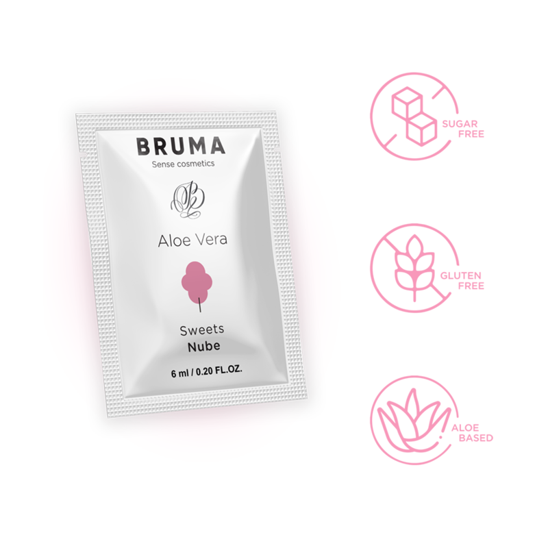 BRUMA - ALOE VERA LUBRICANT COTTON CANDY FLAVOR 6 ML