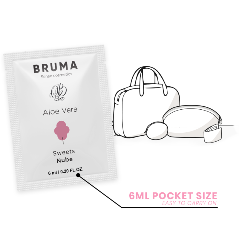 BRUMA - ALOE VERA LUBRICANT COTTON CANDY FLAVOR 6 ML