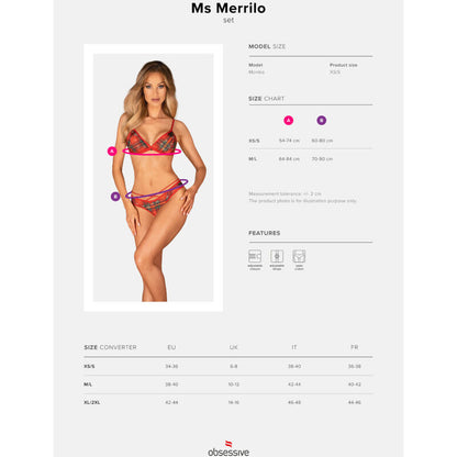 OBSESSIVE - MS MERRILO TWO PIECE SET XS/S