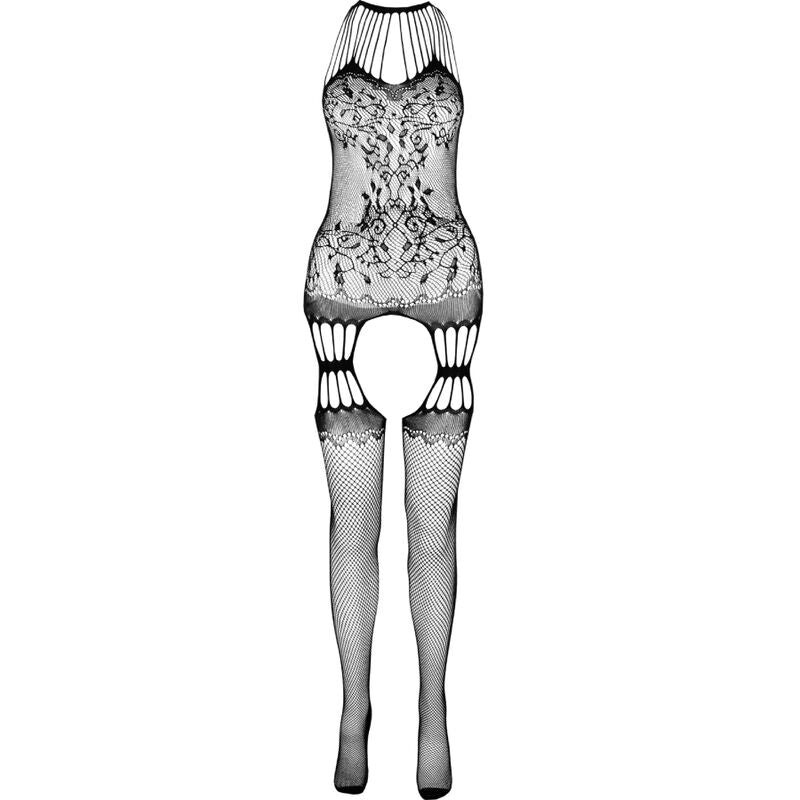 PASSION - BS095 BLACK BODYSTOCKING, ONE SIZE