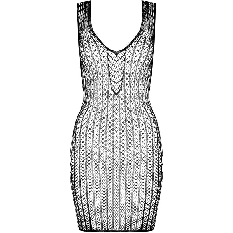 PASSION - BS097 BLACK BODYSTOCKING, ONE SIZE