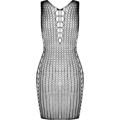 PASSION - BS097 BLACK BODYSTOCKING, ONE SIZE