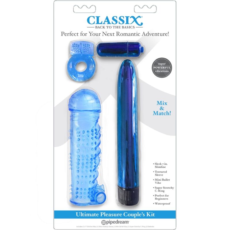 CLASSIX - KIT FÜR PAARE MIT RING, HÜLLE UND BLAUEN KUGELN