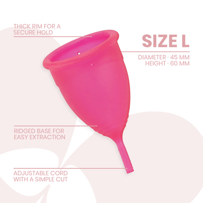 INTIMICHIC - MENSTRUAL CUP MEDIZINISCHES SILIKON - GRÖSSE S