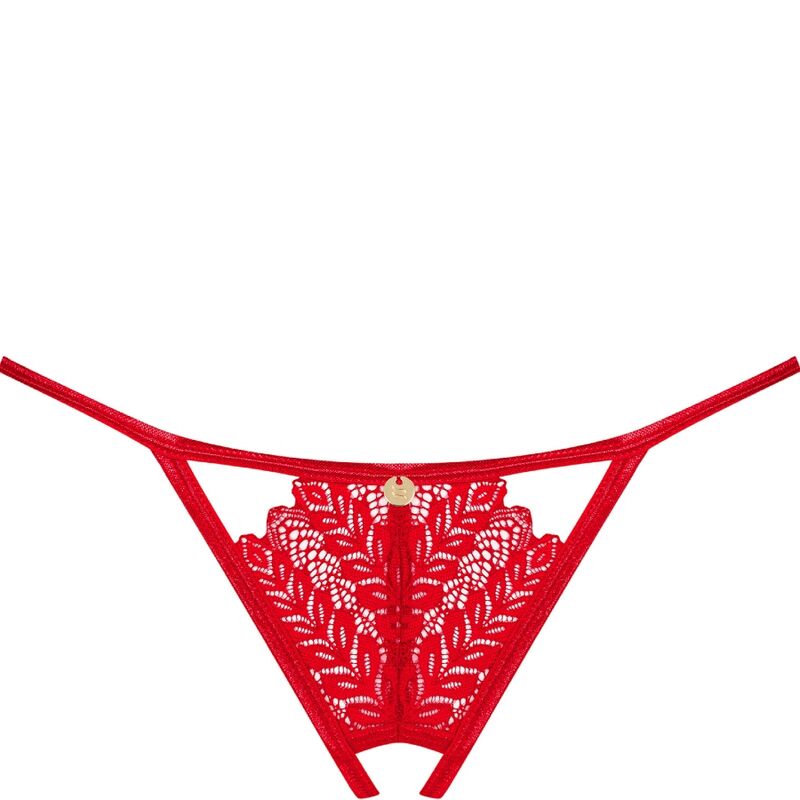 OBSESSIVE - INGRIDIA THONG TOP RED M/L