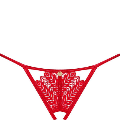OBSESSIVE - INGRIDIA THONG TOP RED M/L