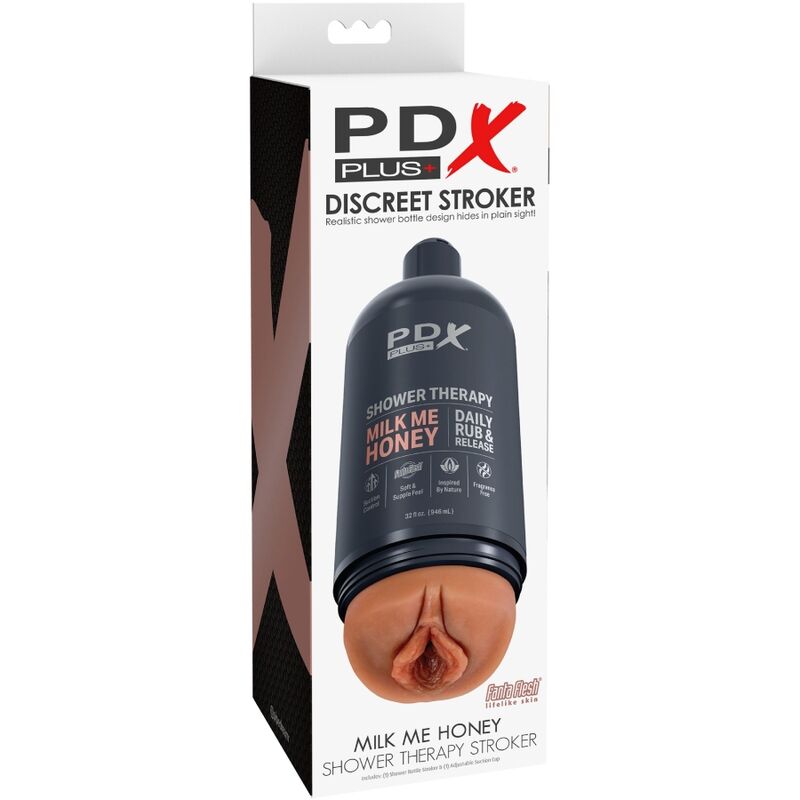 PDX PLUS - STROKER MASTURBATOR DISKRETES FLASCHENDESIGN MILK ME HONEY CANDY SHAMPOO