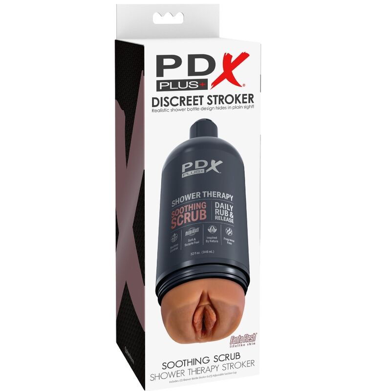 PDX PLUS - STROKER MASTURBATOR DISCREET BOTTLE DESIGN SOOTHING EXFOLIATION CANDY SHAMPOO