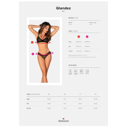 OBSESSIVE - GLANDEZ SET TWO PIECE XS/S