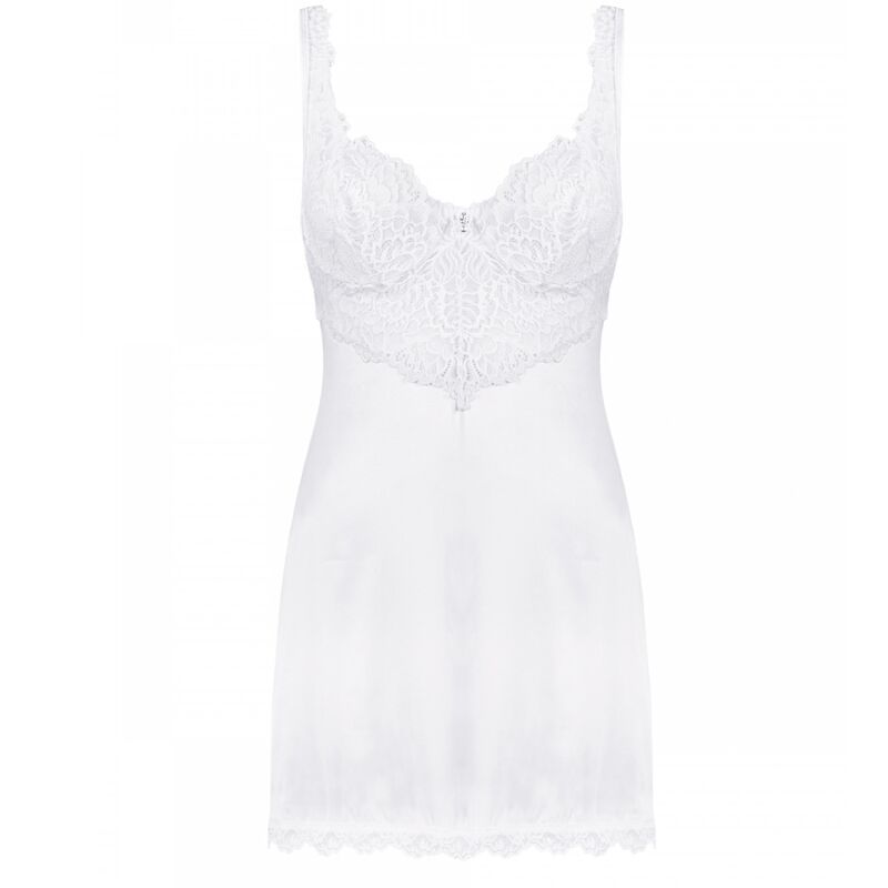OBSESSIVE - AMOR BLANCO CHEMISE &amp; WHITE THONG S/M