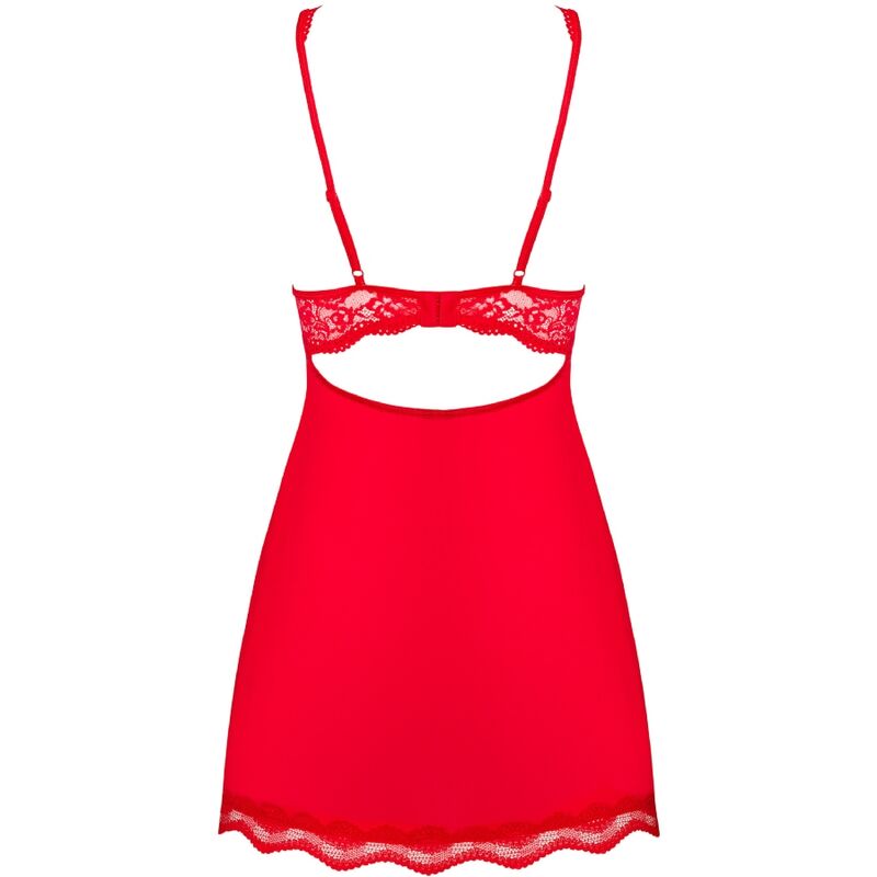 OBSESSIVE - LUVAE BABYDOLL &amp; TANGA RED S/M