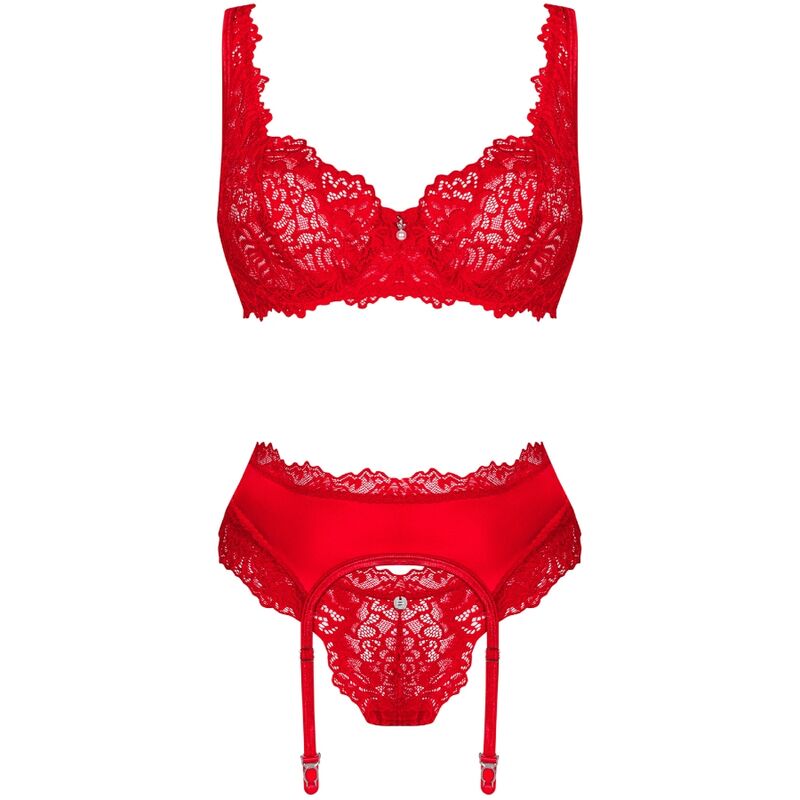 OBSESSIVE - AMOR CHERRIS SET 3 PIECE S/M