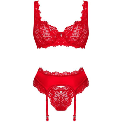 OBSESSIVE - AMOR CHERRIS SET 3 PIECE S/M