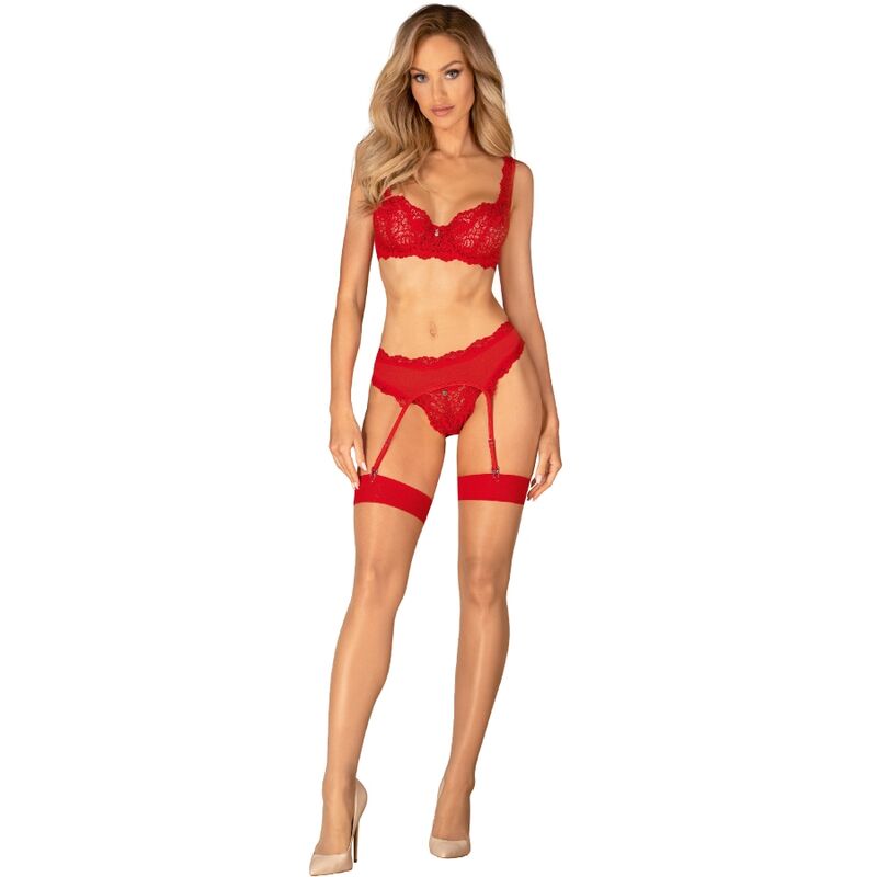 OBSESSIVE - AMOR CHERRIS SET 3 PIECE L/XL