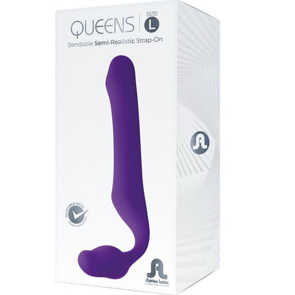 ADRIEN LASTIC – QUEENS STRAP-ON FLEXIBLE VIOLET SIZE L
