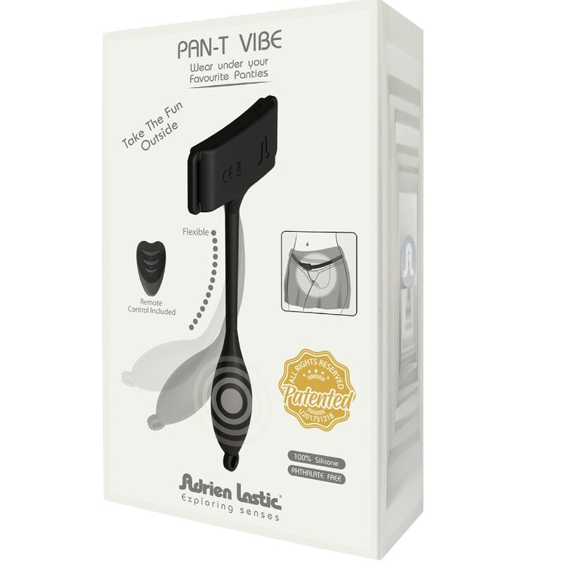 ADRIEN LASTIC - PANT VIBE FLEXIBLE PANTY VIBRATOR WITH REMOTE CONTROL