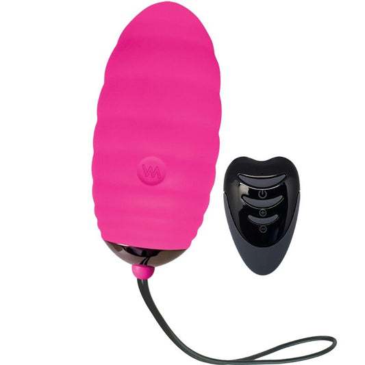 ADRIEN LASTIC - OCEAN BREEZE 2.0 RECHARGEABLE VIBRATORY EGG WITH REMOTE CONTROL PINK