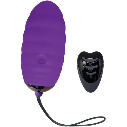 ADRIEN LASTIC - OCEAN BREEZE 2.0 RECHARGEABLE VIBRATORY EGG WITH REMOTE CONTROL PURPLE