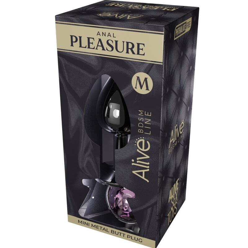 ALIVE - ANAL PLEASURE MINI PLUG METALL ROSA GRÖSSE M