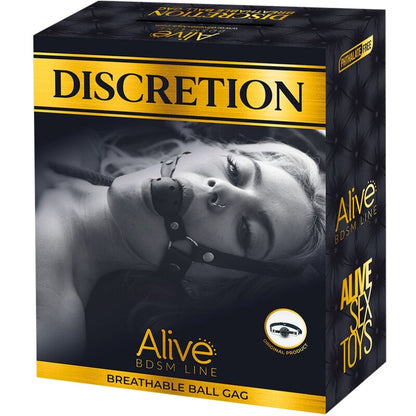 ALIVE – DISCRETION BREATHABLE GAG BLACK