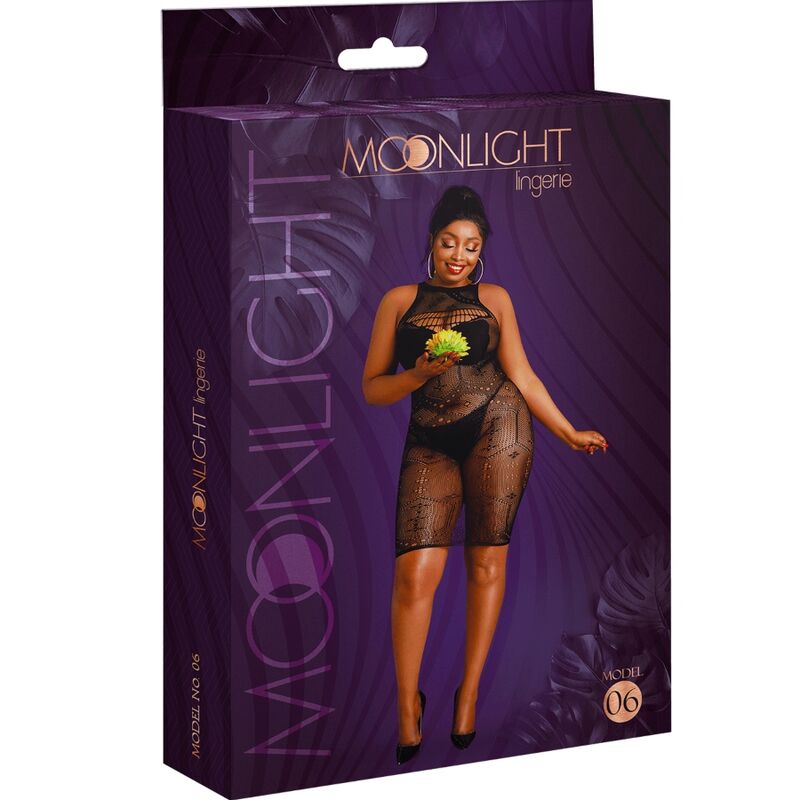 MOONLIGHT - MODEL 6 DRESS BLACK OVERSIZE