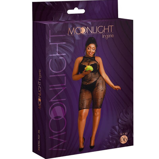 MOONLIGHT - MODEL 6 DRESS BLACK OVERSIZE