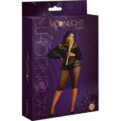 MOONLIGHT - MODEL 3 DRESS BLACK OVERSIZE