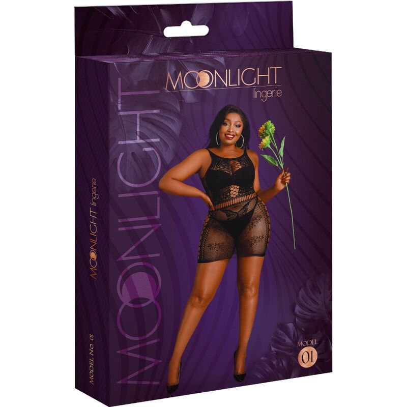 MOONLIGHT - MODEL 1 DRESS BLACK OVERSIZE