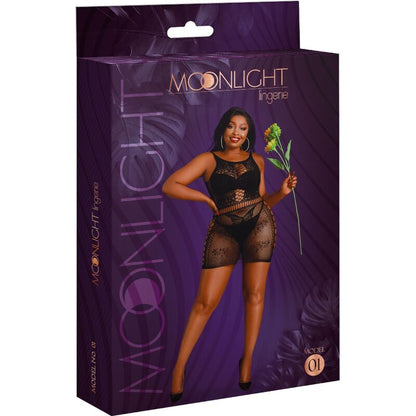MOONLIGHT - MODEL 1 DRESS BLACK OVERSIZE