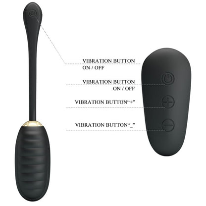PRETTY LOVE - DOREEN LUXURY WIEDERAUFLADBARES VIBRATIONS-EI SCHWARZ