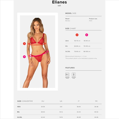 OBSESSIVE - ELIANES SET TWO PIECE XS/S