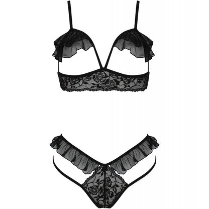 PASSION - DOLLY SET TWO PIECE BLACK S/M