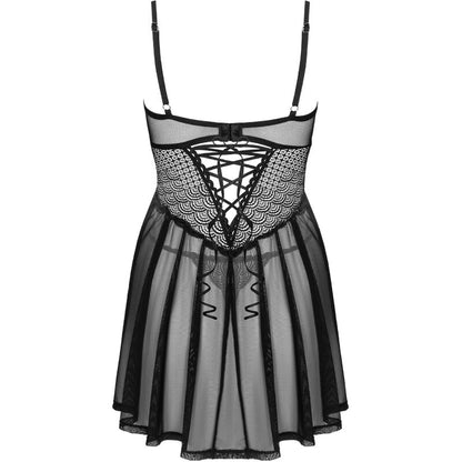 OBSESSIVE - CHEMERIS SET BADYDOLL &amp; THONG XS/S