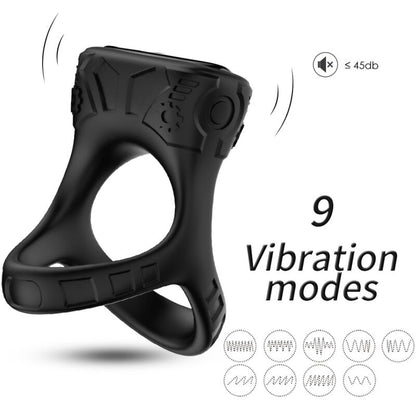 ARMONY - RING VIBRATOR &amp; MULTIPOSITION BLACK