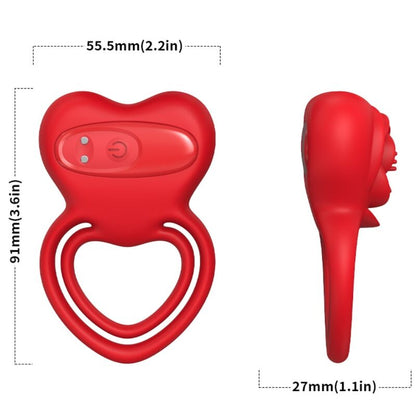 ARMONY - RINGVIBRATOR HERZ ROT