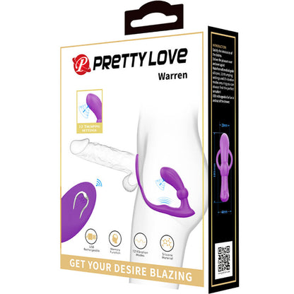 PRETTY LOVE - WARREN VIOLET ANAL RING &amp; VIBRATOR