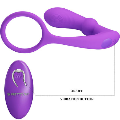 PRETTY LOVE - WARREN VIOLET ANAL RING &amp; VIBRATOR