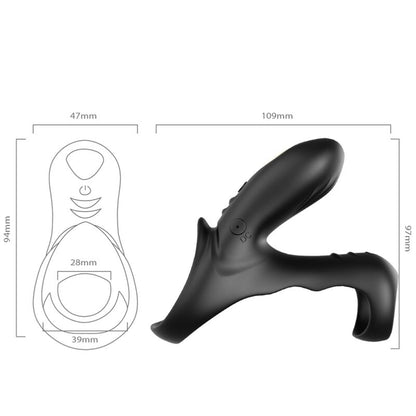 ARMONY - RANGER DOPPELVIBRATORRING FÜR PAARE SCHWARZ