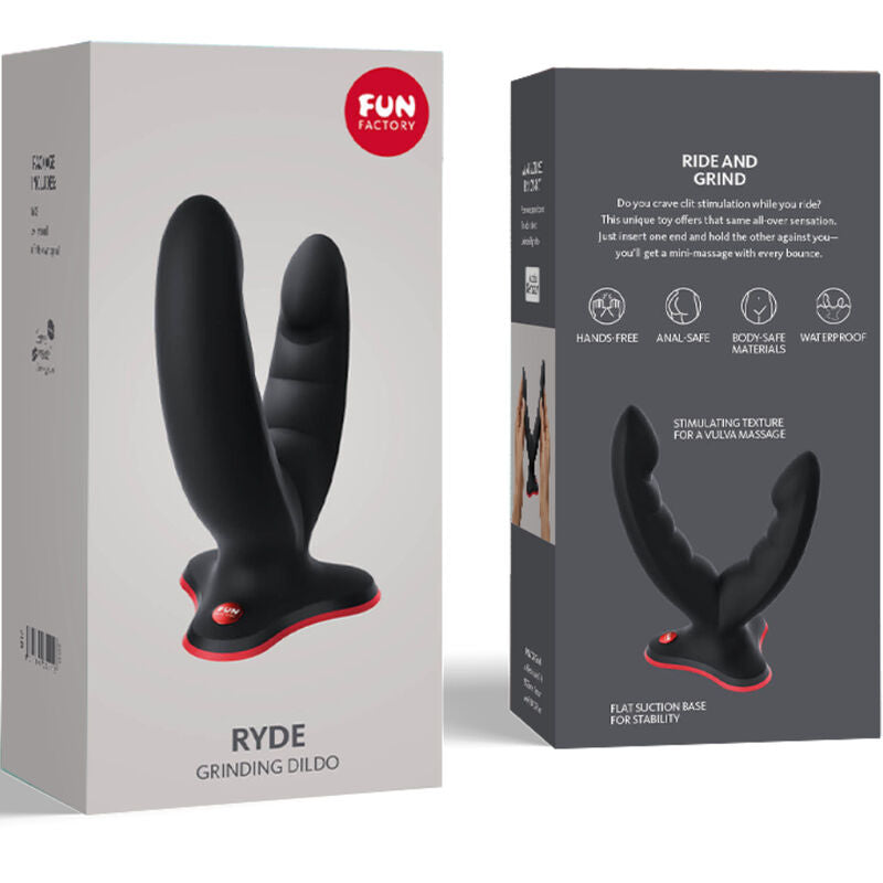 FUN FACTORY - RYDE DOPPELDILDO & MASSAGER GRÜN