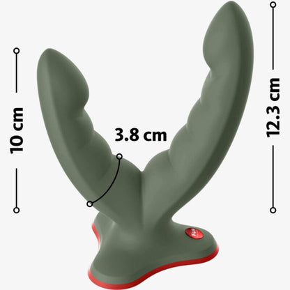 FUN FACTORY - RYDE DOPPELDILDO & MASSAGER GRÜN