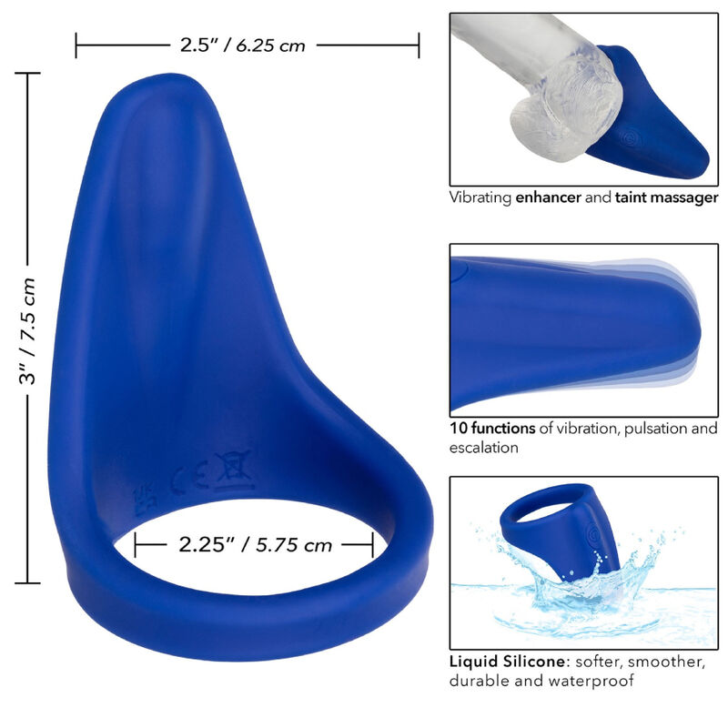 CALEXOTICS - ADMIRAL DAM MASSAGER BLUE