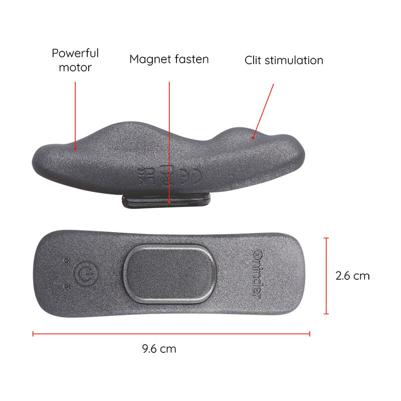 ONINDER - MANILA PANTY RECHARGEABLE VIBRATOR 9 SPEEDS 9.6 CM X 2.6 CM - FREE APP
