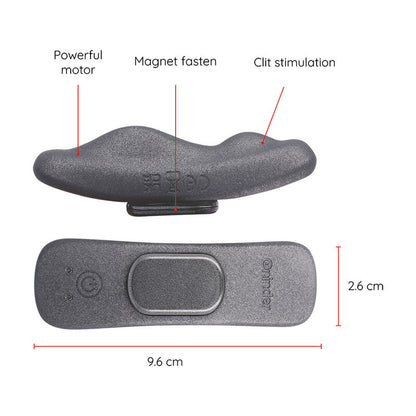 ONINDER - MANILA PANTY RECHARGEABLE VIBRATOR 9 SPEEDS 9.6 CM X 2.6 CM - FREE APP