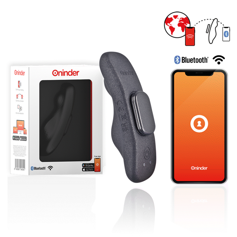 ONINDER - MANILA PANTY RECHARGEABLE VIBRATOR 9 SPEEDS 9.6 CM X 2.6 CM - FREE APP