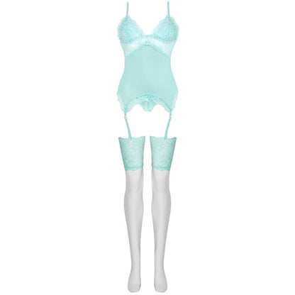 LIVCO CORSETTI FASHION - PERSINNE WITH EMPORIO SET CORSET + PANTIES + STOCKINGS