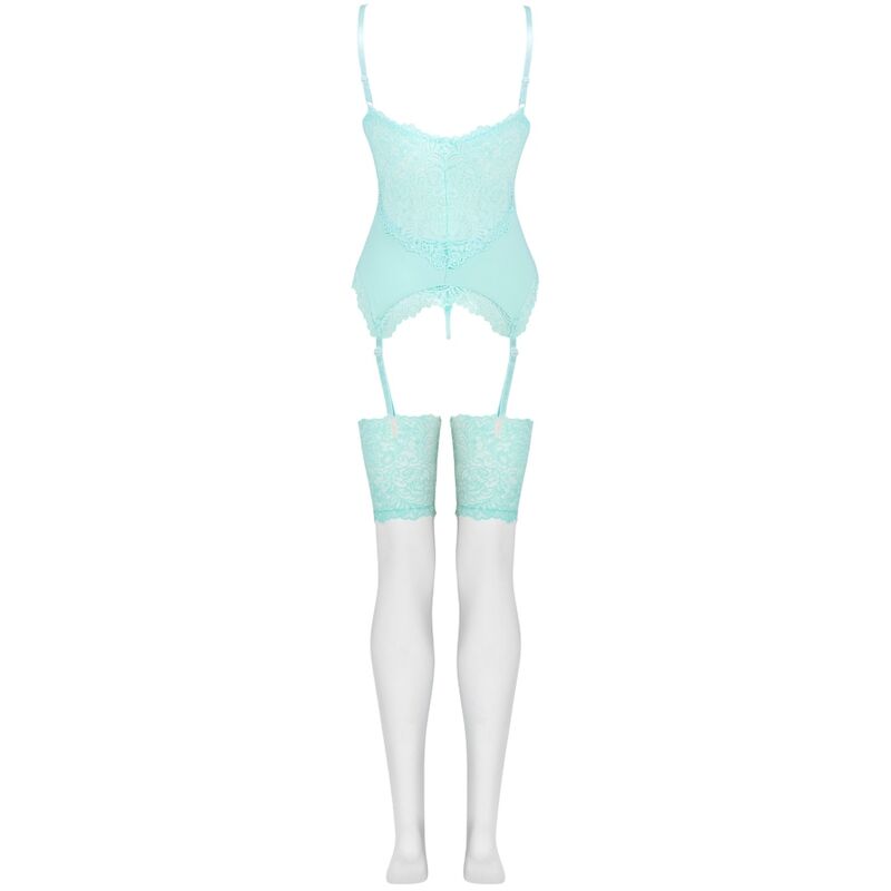 LIVCO CORSETTI FASHION - PERSINNE WITH EMPORIO SET CORSET + PANTIES + STOCKINGS
